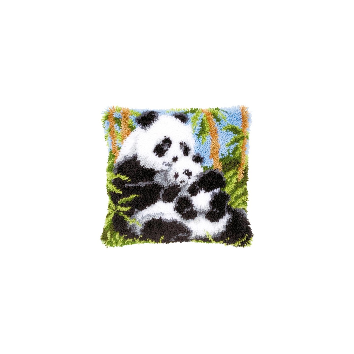 Latch hook cushion kit Panda bears 21853