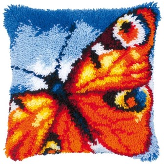Knoopkussen kit oranje vlinder 14174