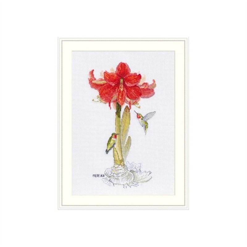 Borduurpakket Amaryllis Borduurpakket Amaryllis