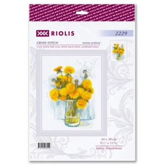 Riolis Kit de broderie Pissenlits ensoleillés