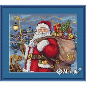 Borduurpakket De Kerstman Komt