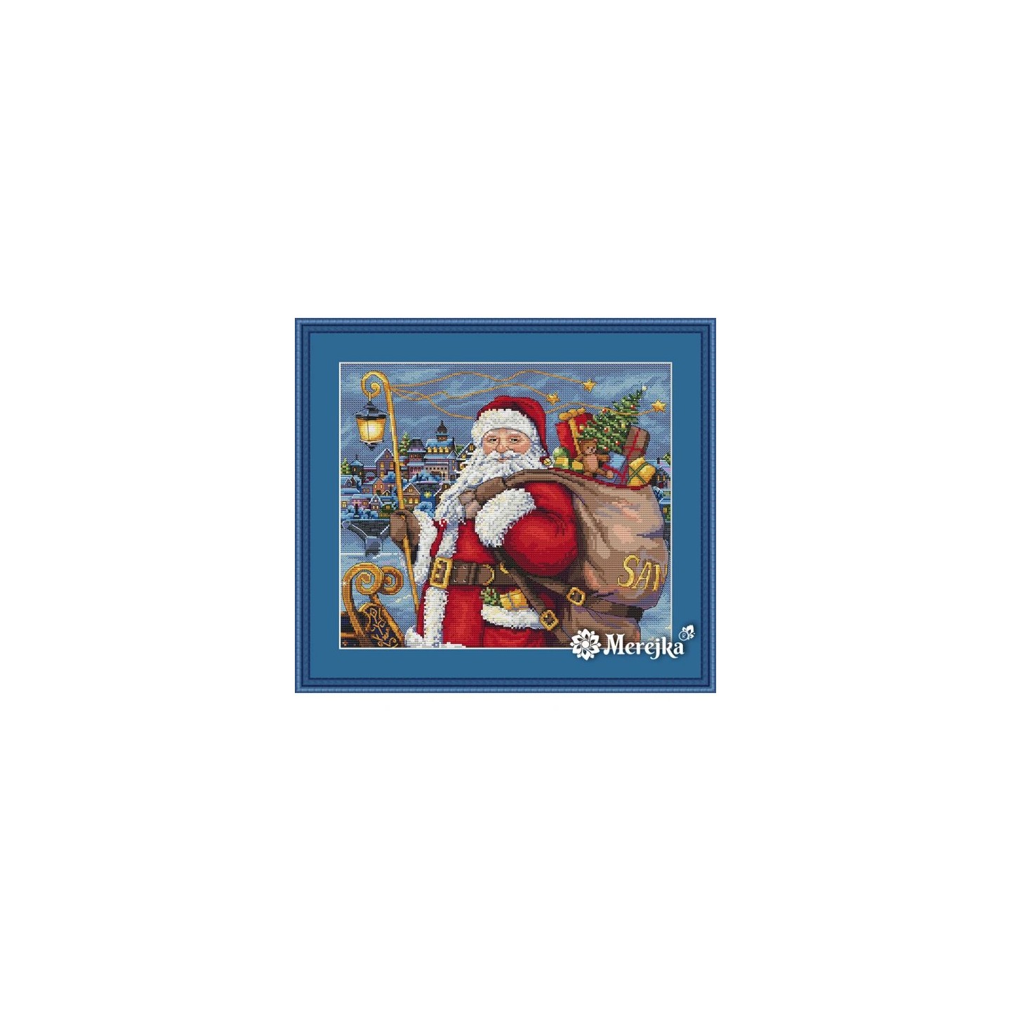 Embroidery kit Santa is coming