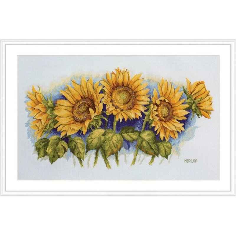 Stickset über die Leuchtende Sonnenblumen