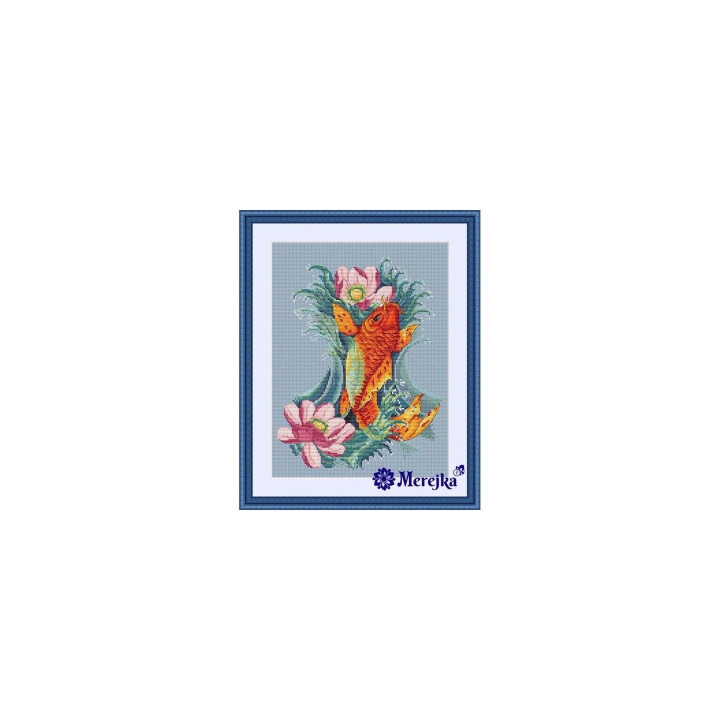 Embroidery kit Golden Koi