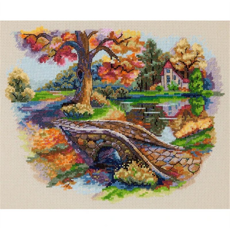 Embroidery kit Autumn Landscape