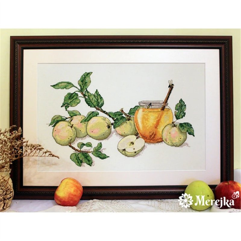 Kit de broderie Pommes de miel Kit de broderie Pommes de miel