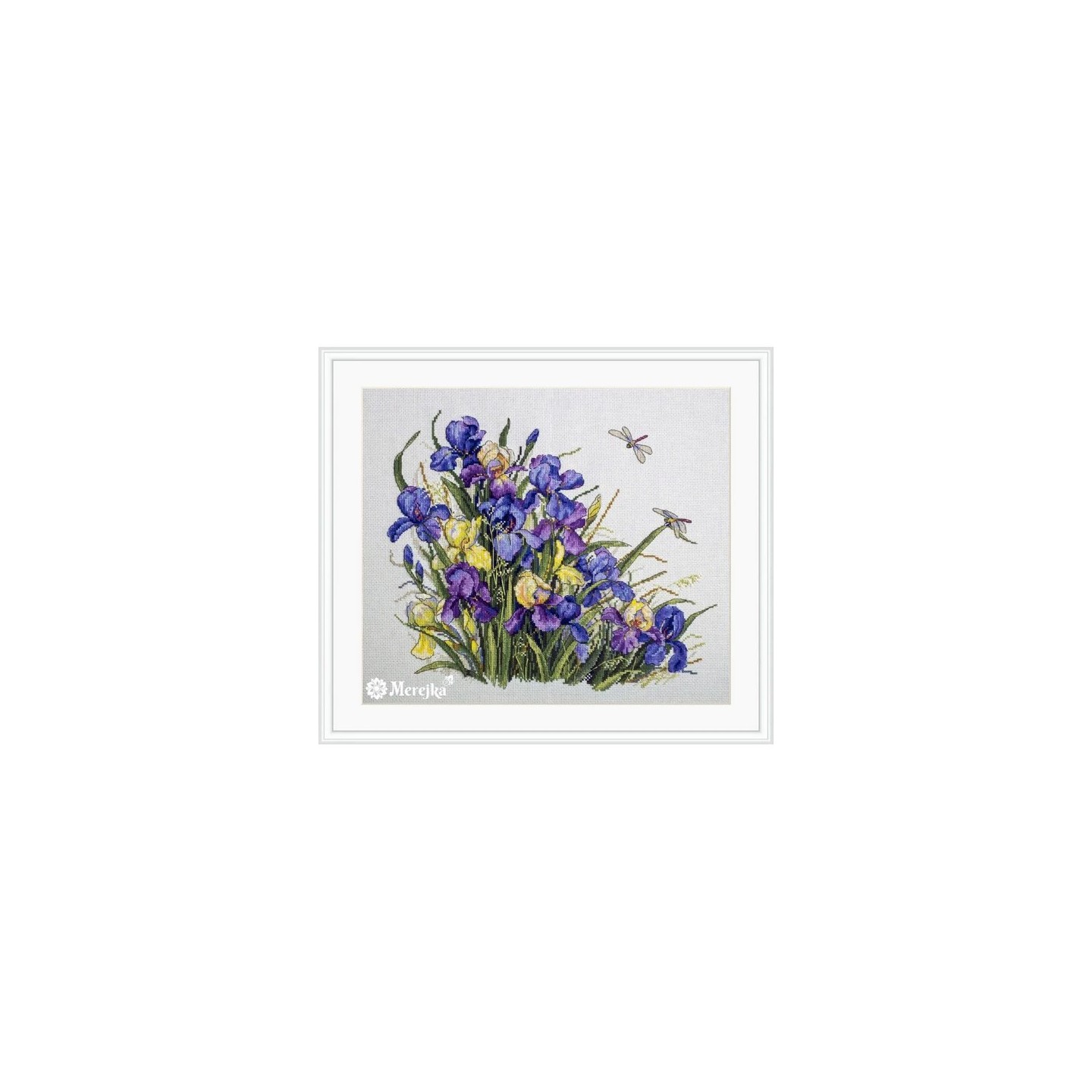 Embroidery kit Irises
