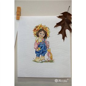 Kit de broderie Fille du printemps