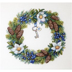 Borduurpakket Winterkrans