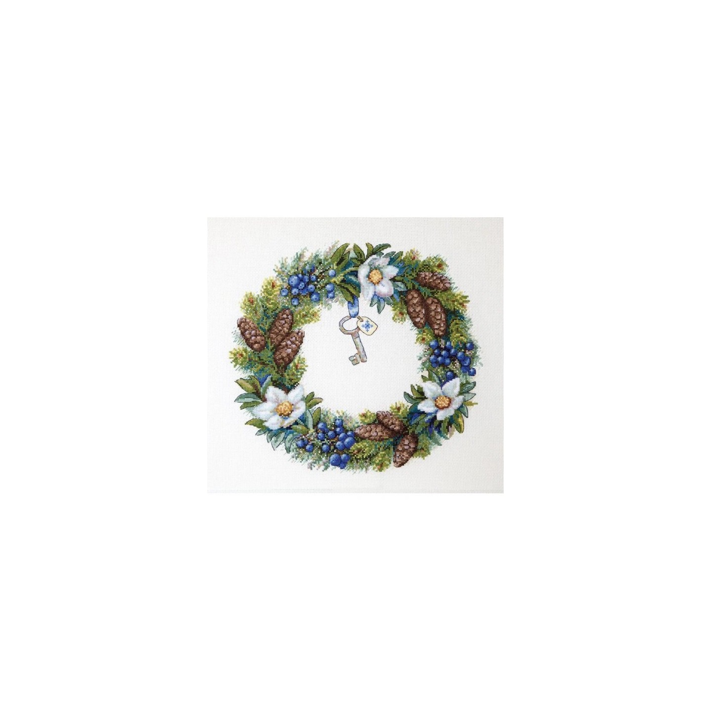 Kit de broderie Couronne d'hiver