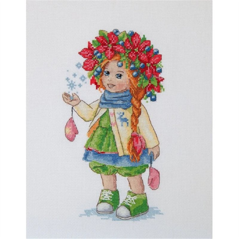 Stickset über die Wintermädchen
