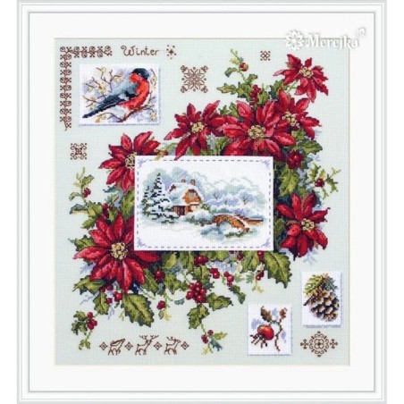 Kit de broderie Échantillon d'hiver