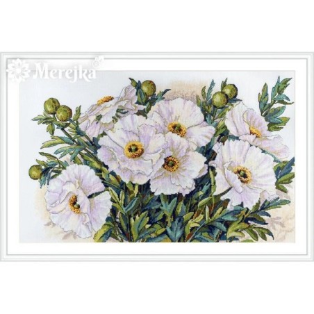 Embroidery kit White Flowers