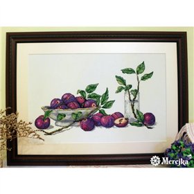 Embroidery kit Sweet Plums
