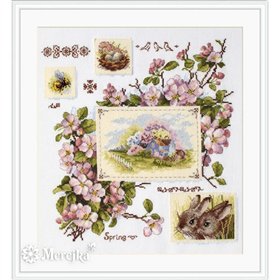 Kit de broderie Échantillon de printemps Kit de broderie Échantillon de printemps