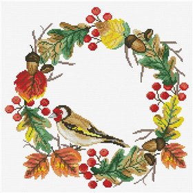 Stickset Herbstkranz