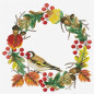 Embroidery kit Autumn Wreath