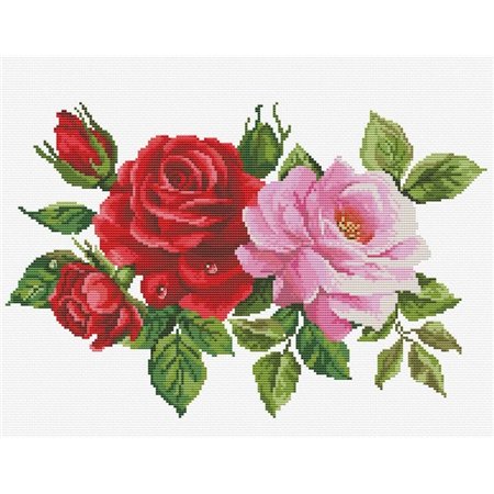 Kit de broderie Bouquet de roses