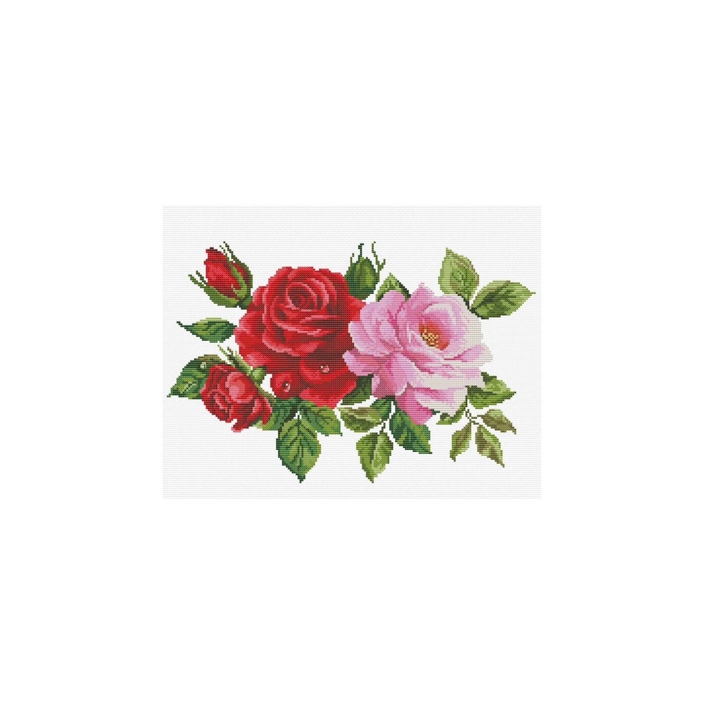 Embroidery kit Rose Bouquet