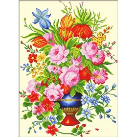 Borduurpakket Elegant bloemstuk