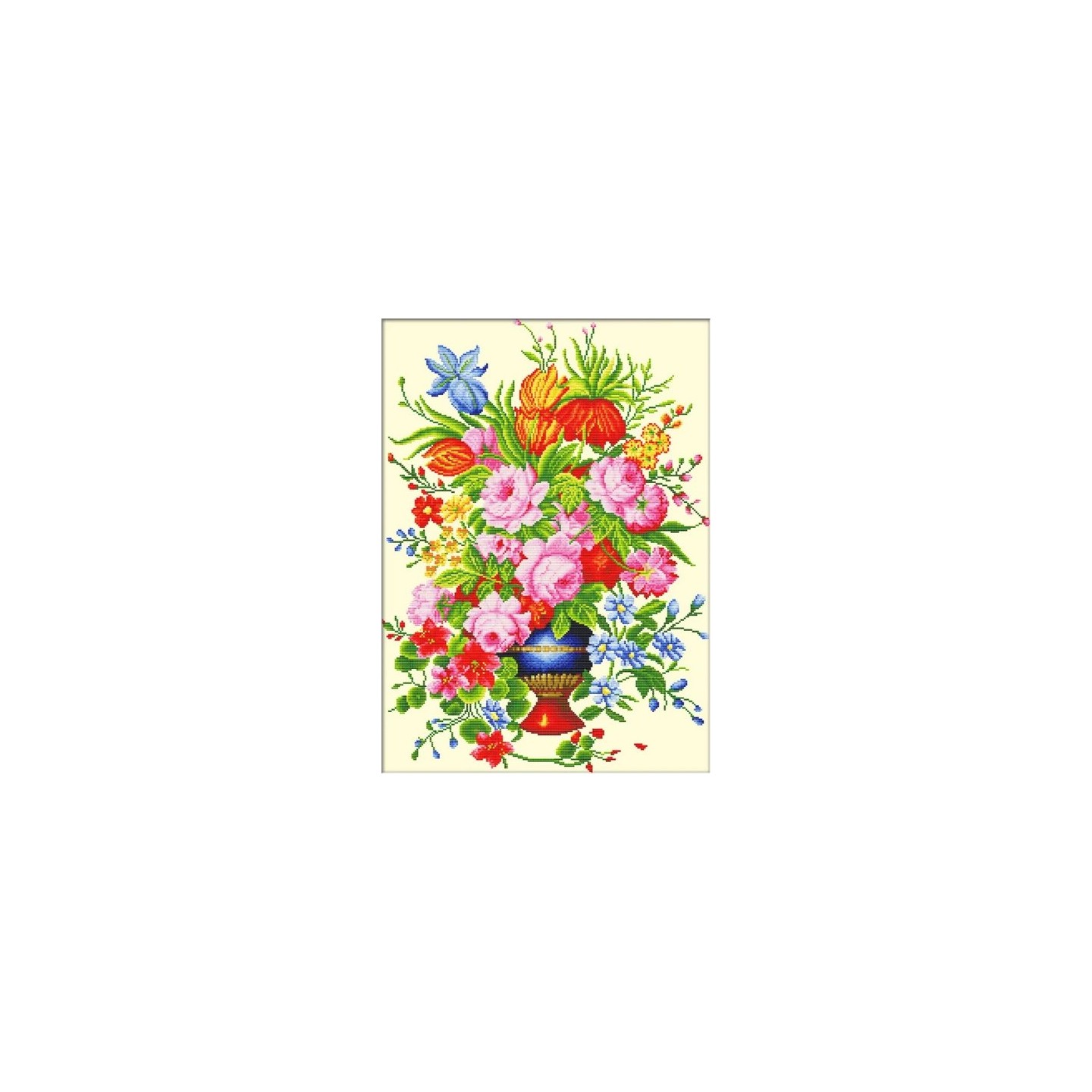 Embroidery kit Elegant Floral Arrangement