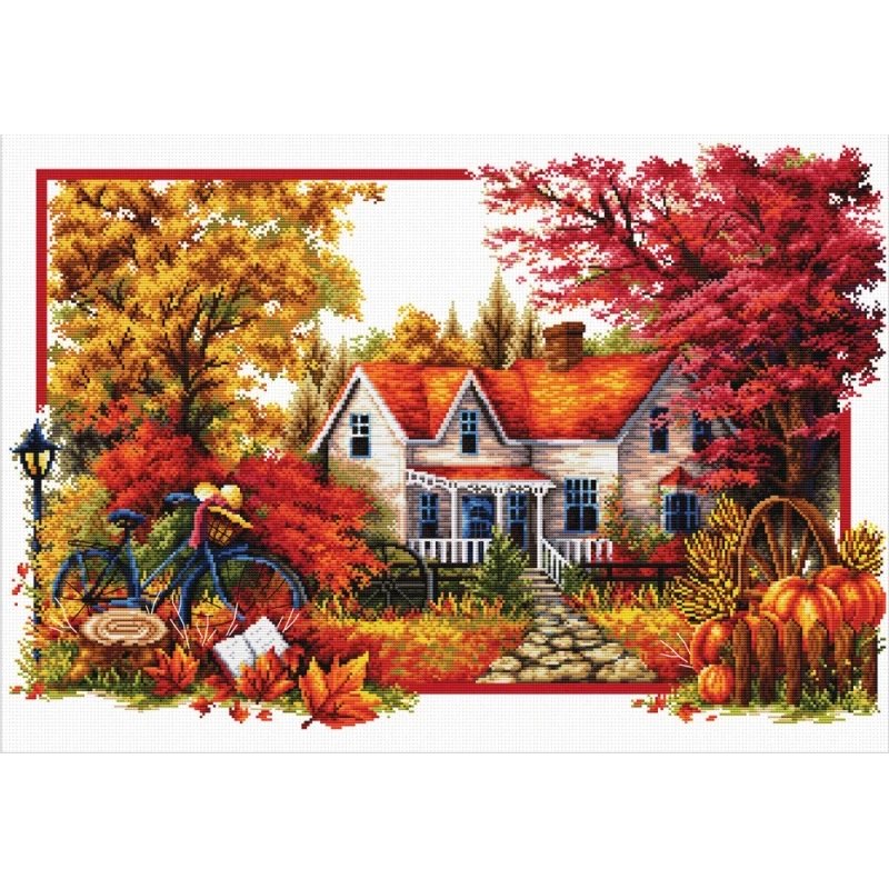 Kit de broderie L'automne arrive