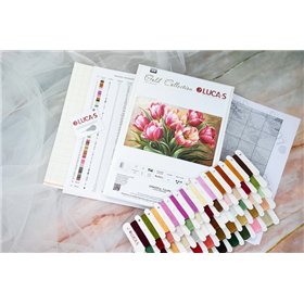 Kit de broderie Les Tulipes Gracieuses Kit de broderie Les Tulipes Gracieuses