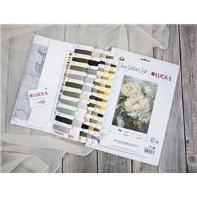 Kit de broderie La Lumière des Pivoines Printanières Kit de broderie La Lumière des Pivoines Printanières