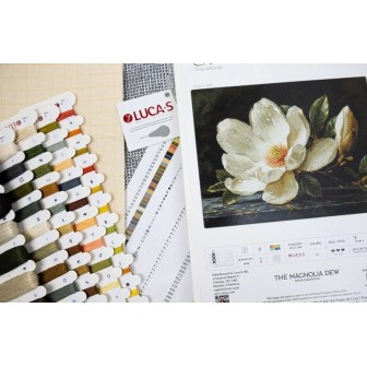 Luca-S Kit de broderie La Rosée du Magnolia