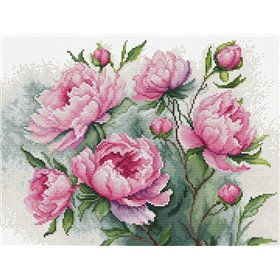 Luca-S Embroidery kit The Charm of Peonies