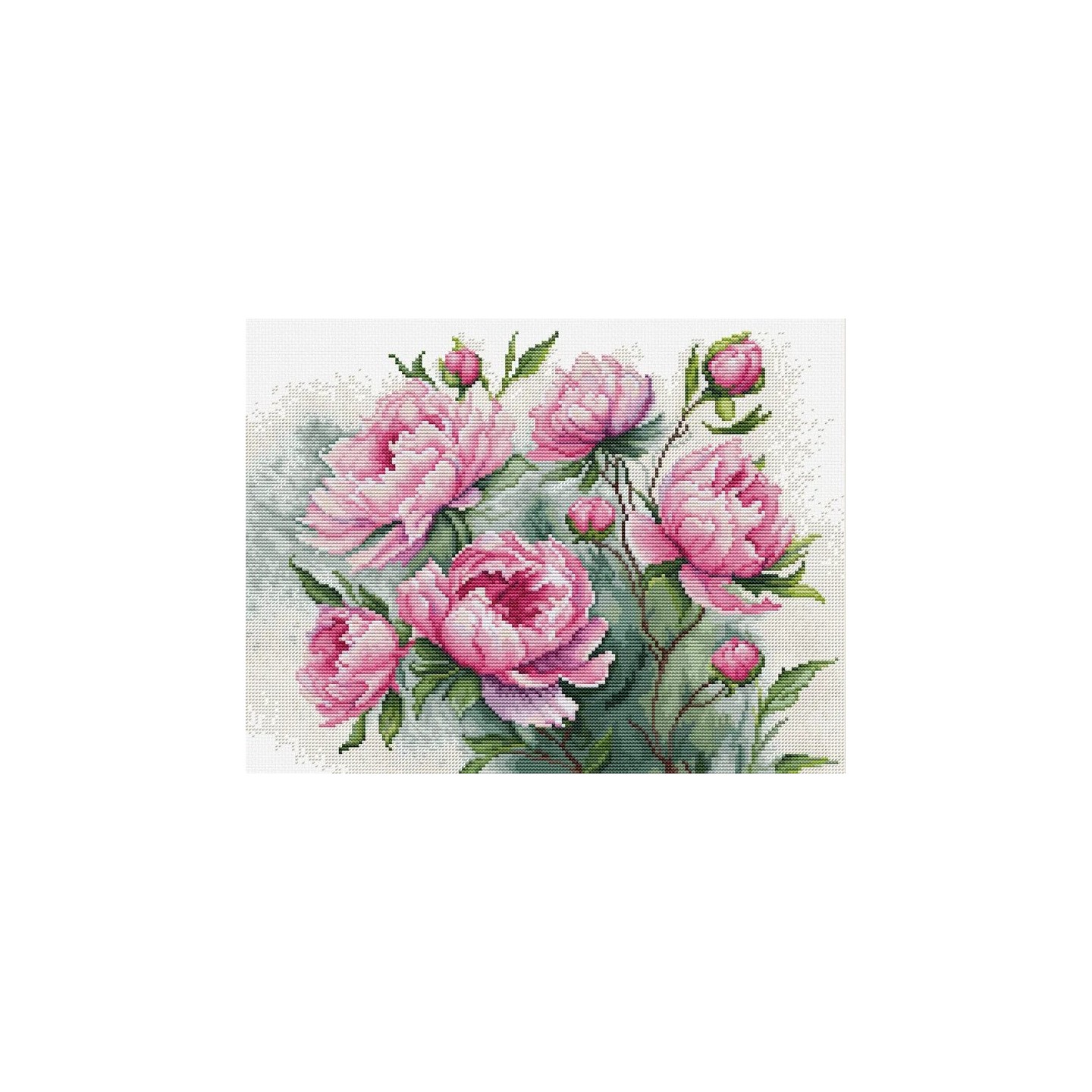 Luca-S Embroidery kit The Charm of Peonies