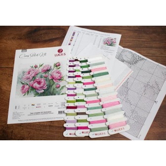 Luca-S Kit de broderie Le Charme des Pivoines