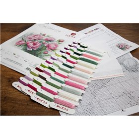 Kit de broderie Le Charme des Pivoines Kit de broderie Le Charme des Pivoines