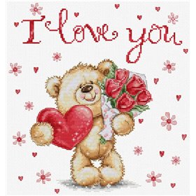 Luca-S Kit de broderie Je T'aime