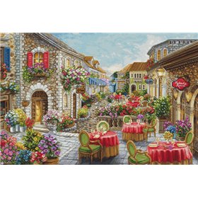 Luca-S Kit de broderie Fiori Cafés