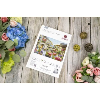 Luca-S Kit de broderie Fiori Cafés