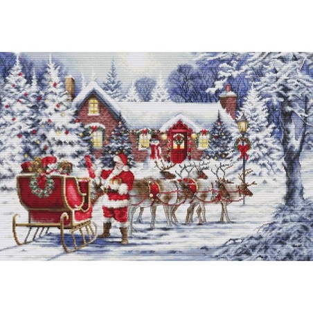Luca-S Embroidery kit Santa's Visit