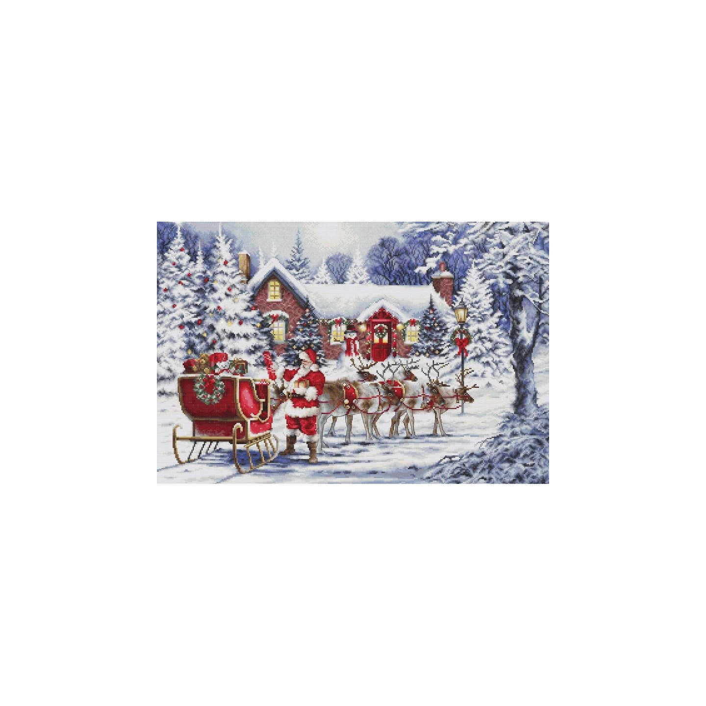 Luca-S Stickset Der Besuch des Weihnachtsmanns