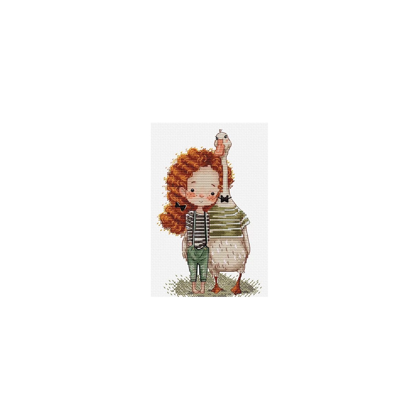 Embroidery kit  Lucy and The Goose