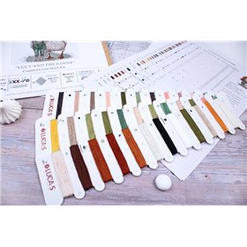 Stickset Lucy und die Gans