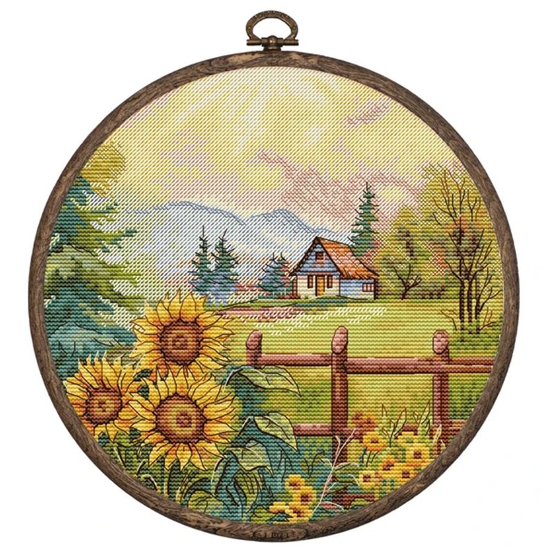 Stickset Das Haus auf dem Hügel