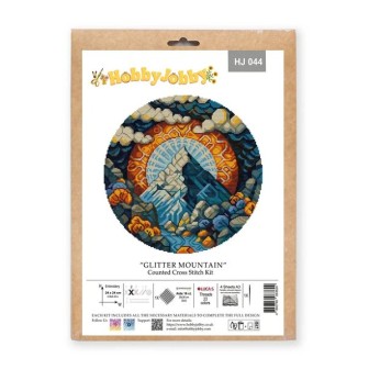 Embroidery kit Glitter Mountain