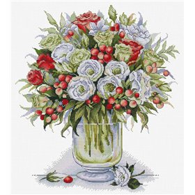 Kit de broderie Le Bouquet de la Passion