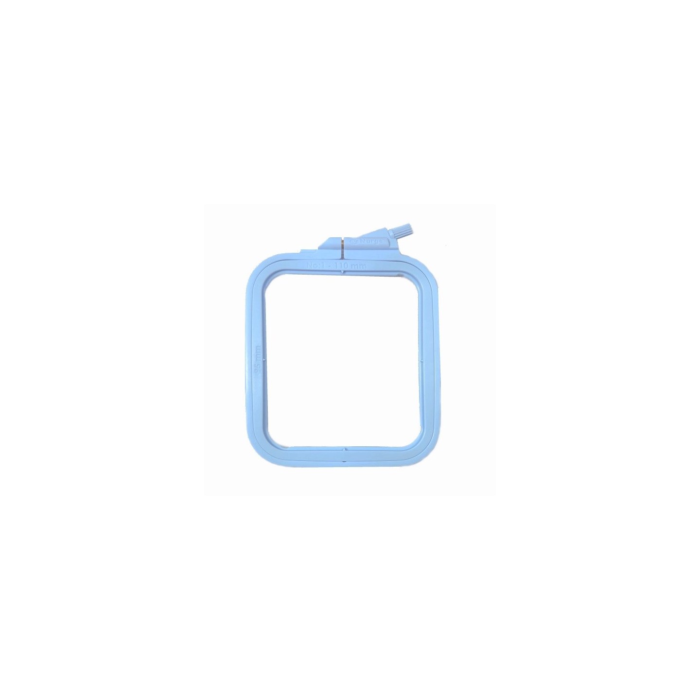Borduurring Nurge 9,5 x 11 cm pastelblauw