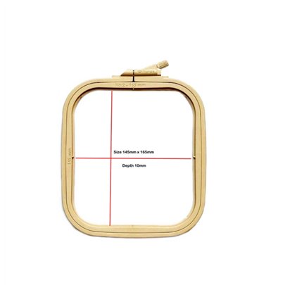 Borduurring Nurge 9,5 x 11 cm koffiebruin