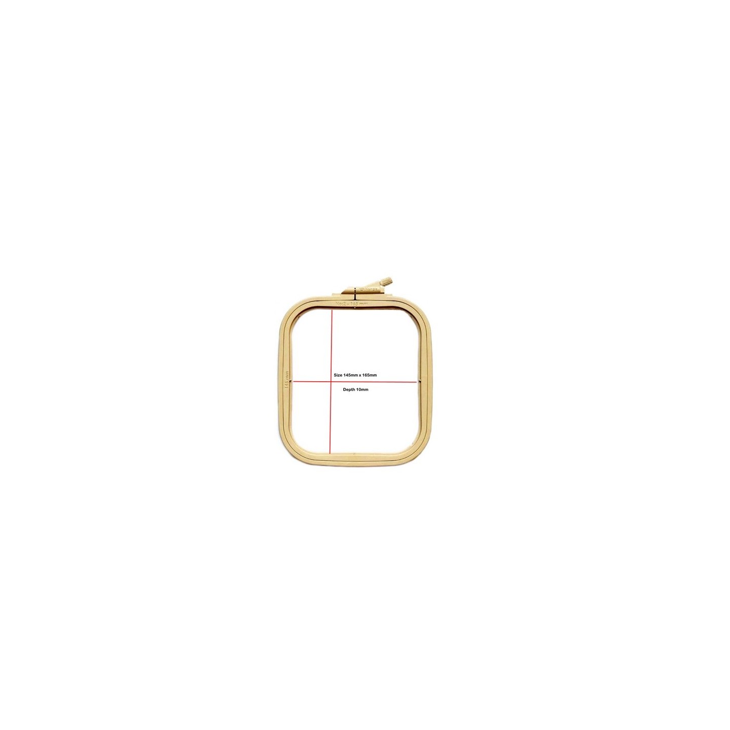 Borduurring Nurge 9,5 x 11 cm koffiebruin