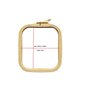 Stickrahmen Nurge 9,5 x 11 cm Kaffeebraun
