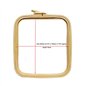 Stickrahmen Nurge 14,5 x 16,5 cm Kaffeebraun