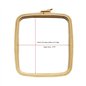 Stickrahmen Nurge 19,5 x 22 cm Kaffeebraun