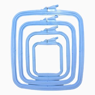 Borduurring Nurge 9,5 x 11 cm pastelblauw
